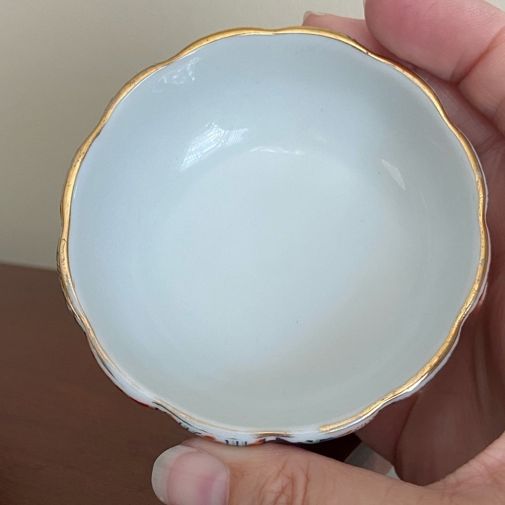 🩷 Set of 2 Vintage Imari Fan Nut Bowl by Arita, Made in Japan - Picture 5 of 12